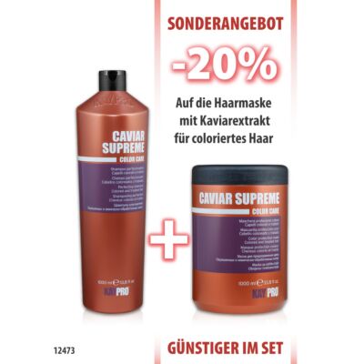 Caviar Shampoo 1000 ml + Maske 1000 ml