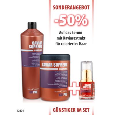 Caviar Shampoo 1000 ml + Maske 1000 ml + Serum 20 ml