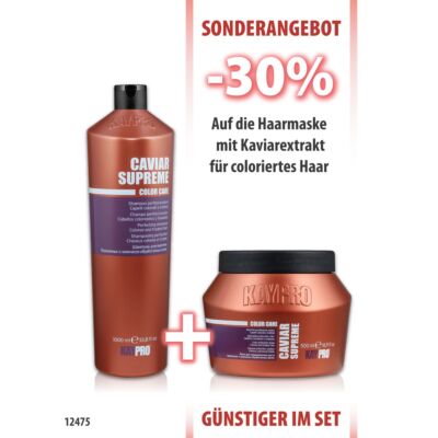 Caviar Shampoo 1000 ml + Maske 500 ml