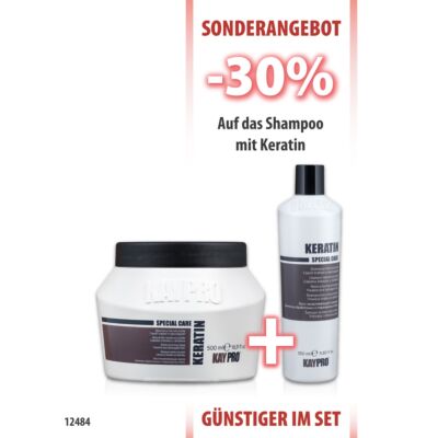 Keratin Shampoo 350ml + Maske 500 ml