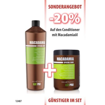 Macadamia Shampoo 1000ml + Conditioner 1000ml
