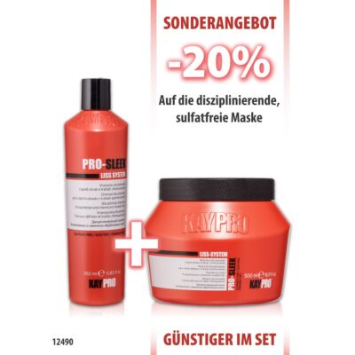 Pro-Sleek Shampoo 350ml + Maske 500ml