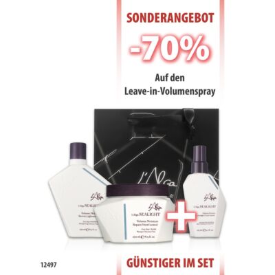 SEALIGHT Volumenshampoo 250ml + Maske 250ml + Volumenspray 125ml
