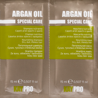 Argan Oil Shampoo+Maske mit Arganöl 15+15ml