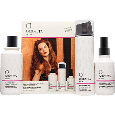 OLIOSETA GLOW Set (Shampoo 250ml + Mask 200ml + Spray 150ml)