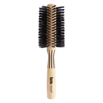 Round Brush with Reinforced Boar Hair Bristles - 60mm
