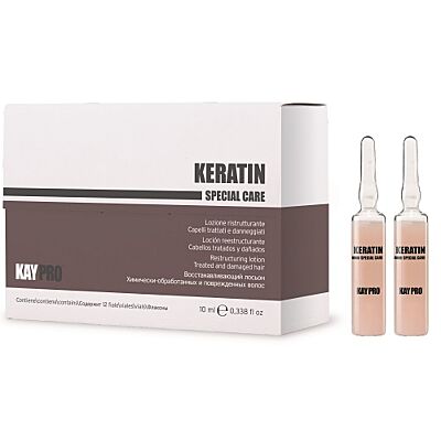 Keratin Lotion in Ampullen für chemisch geschädigtes Haar
