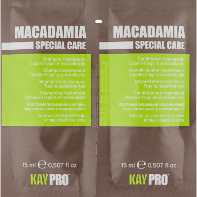 Macadamia Shampoo+Conditioner mit Macadamiaöl 15+15 ml