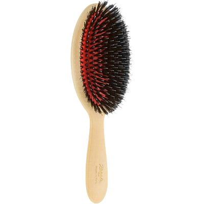 Professiona brush with boar bristle and nylon, horn