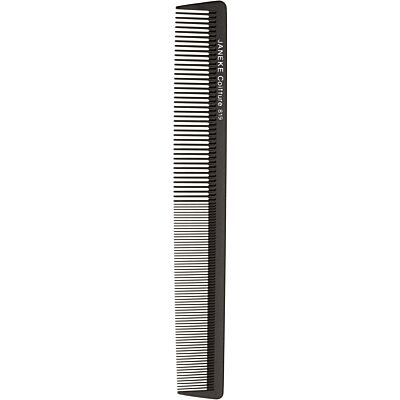 Carbon Fiber Sparse-Fine Ripple Comb Black