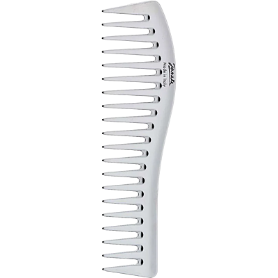 Wavy Comb For Gel Application, silver