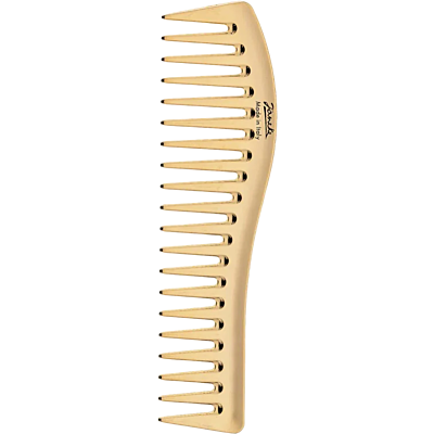 Wavy Comb For Gel Application, gold