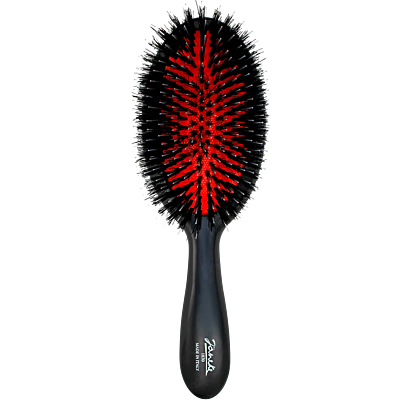 Professiona brush with boar bristle and nylon, black