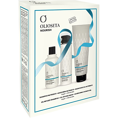 OLIOSETA Holiday NOURISH Gift Set (Shampoo 250ml + Mask 200ml + Shower Gel 350ml)