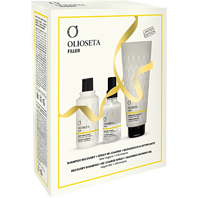 OLIOSETA Holiday FILLER Gift Set (Shampoo 250ml + Spray 150ml + Shower Gel 350ml)