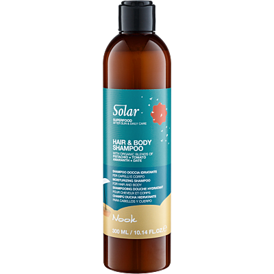 SOLAR Moisturizing Restorative Shower Shampoo for Hair and Body