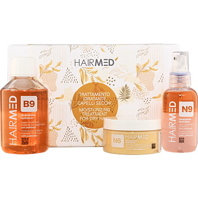 Feuchtigkeitsspendendes Set. Shampoo B9 200ml+ Maske N6 250ml+ Serum N9 100ml