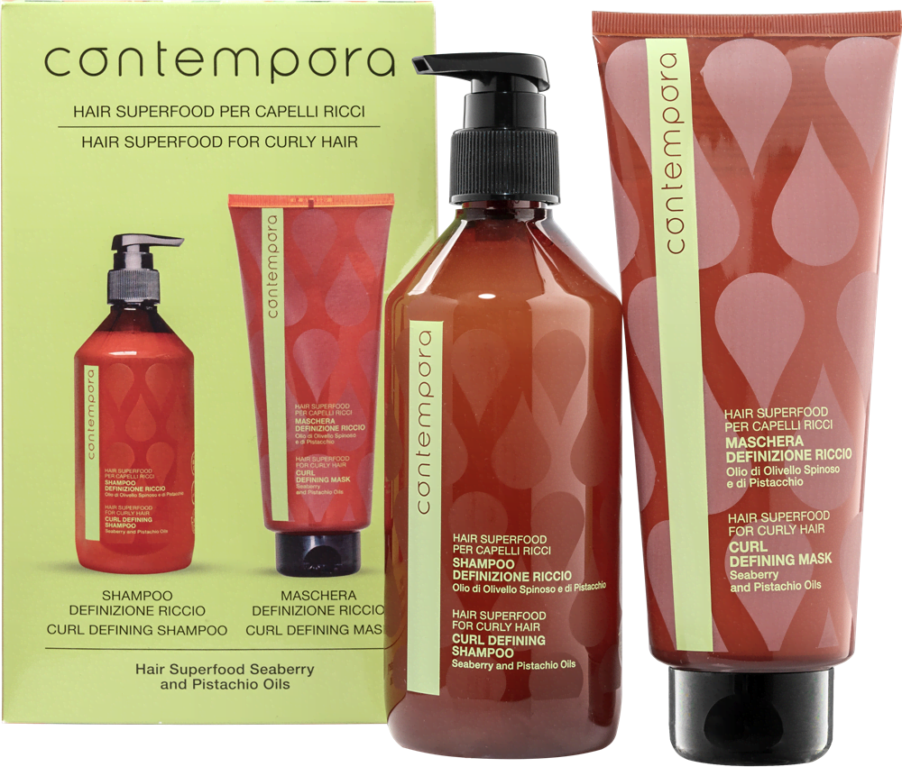CONTEMPORA Lockendefinierendes Set (Shampoo 500ml + Maske 350ml)