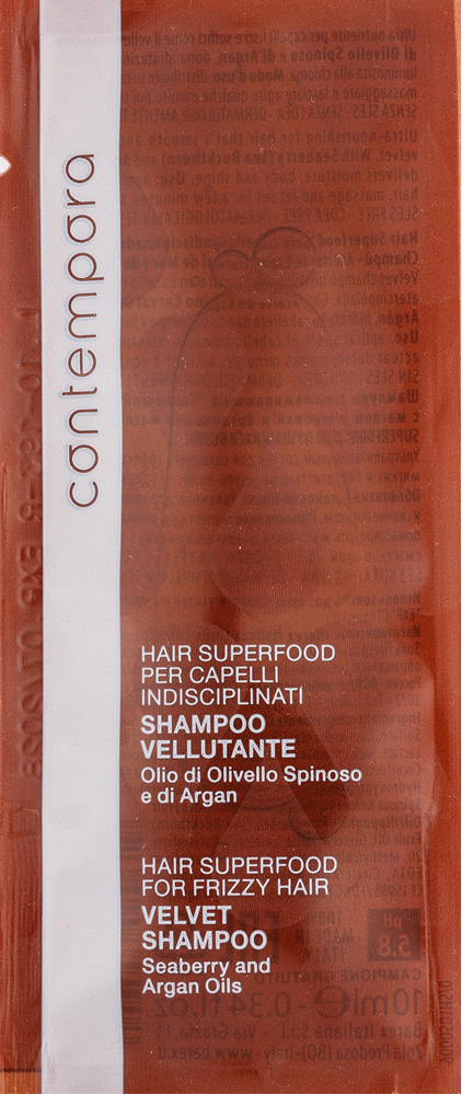 CONTEMPORA Velvet Glättendes Shampoo mit Arganöl und Sanddornöl