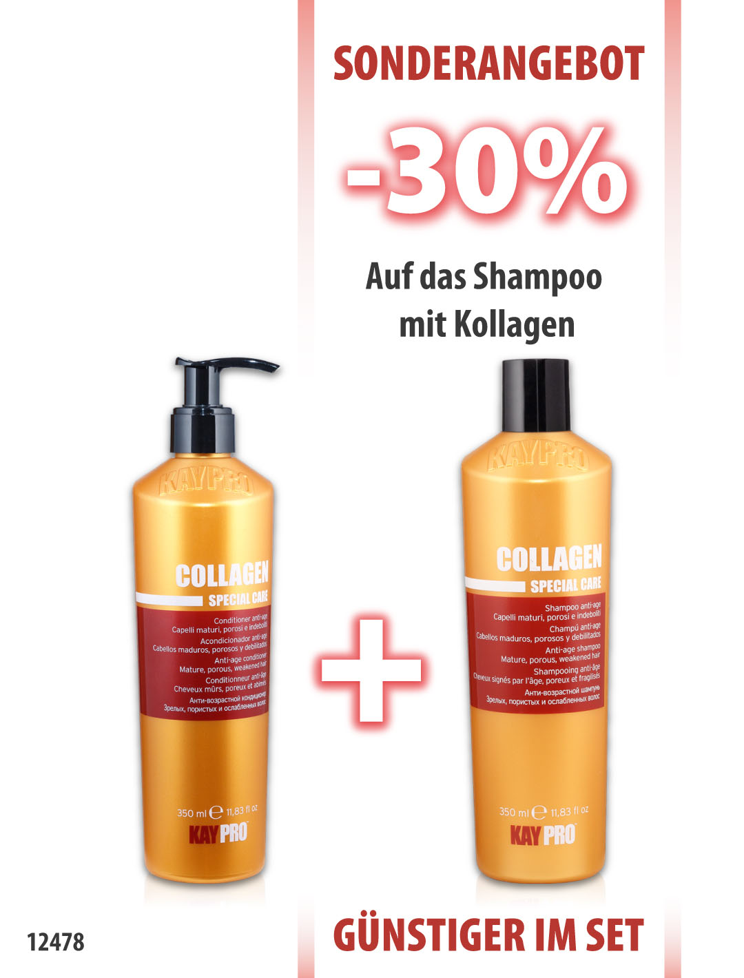 KayPro Collagen Shampoo 350 ml + Conditioner 350 ml