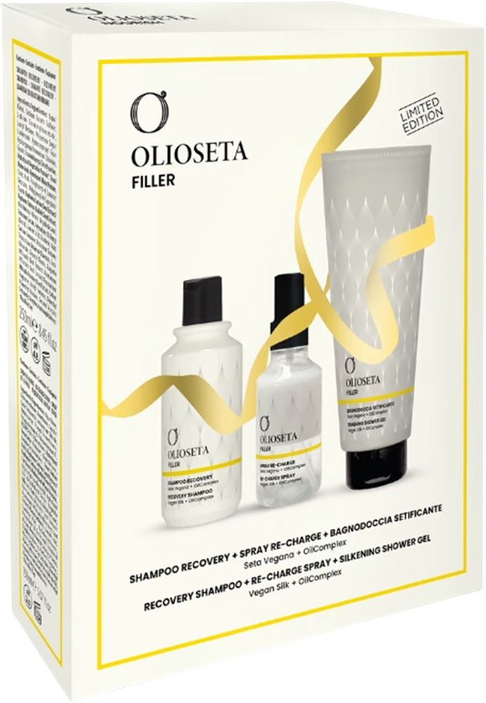 Olioseta Holiday Filler Geschenkset (Shampoo 250 ml + Spray 150 ml + Duschgel 350 ml)