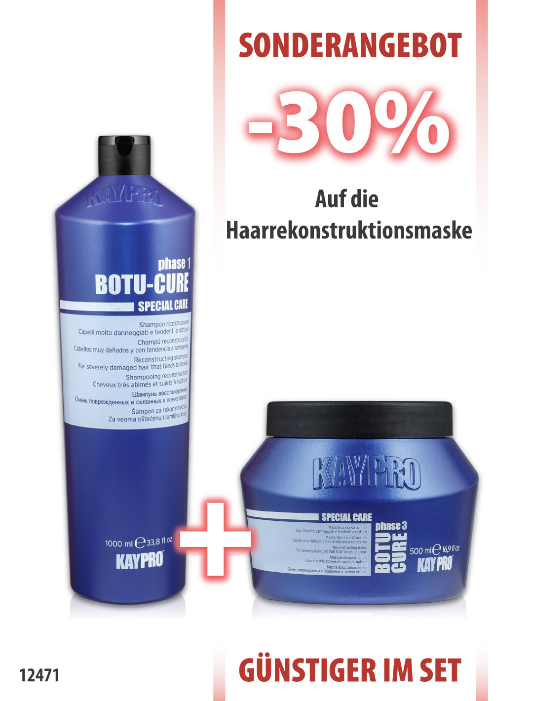 KayPro Botu Cure Shampoo 1000 ml + Maske 500 ml