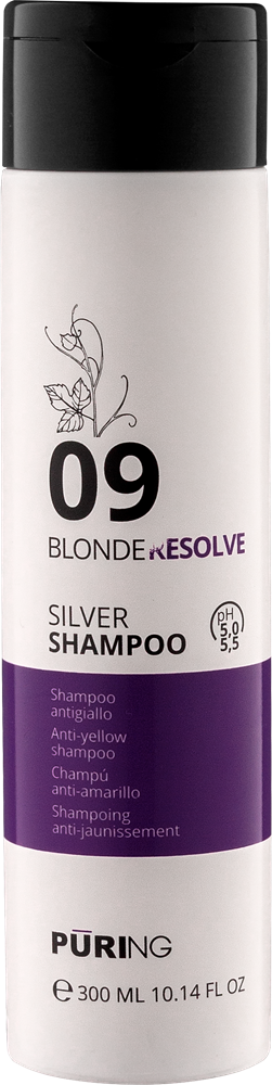 PURING 09 BLONDERESOLVE Shampoo zur Neutralisierung von Gelbstich