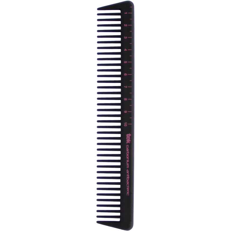 tek Academic wide-tooth cutting comb in antibacterial pure carbon alloy