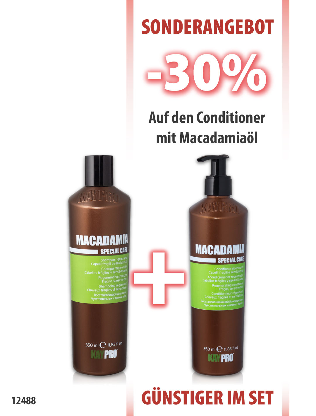 KayPro Macadamia Shampoo 350 ml + Conditioner 350 ml