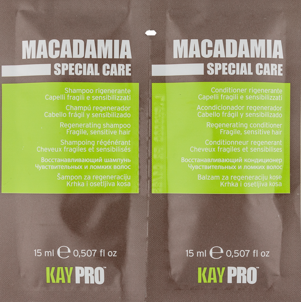 KayPro Macadamia Shampoo+Conditioner mit Macadamiaöl 15+15 ml