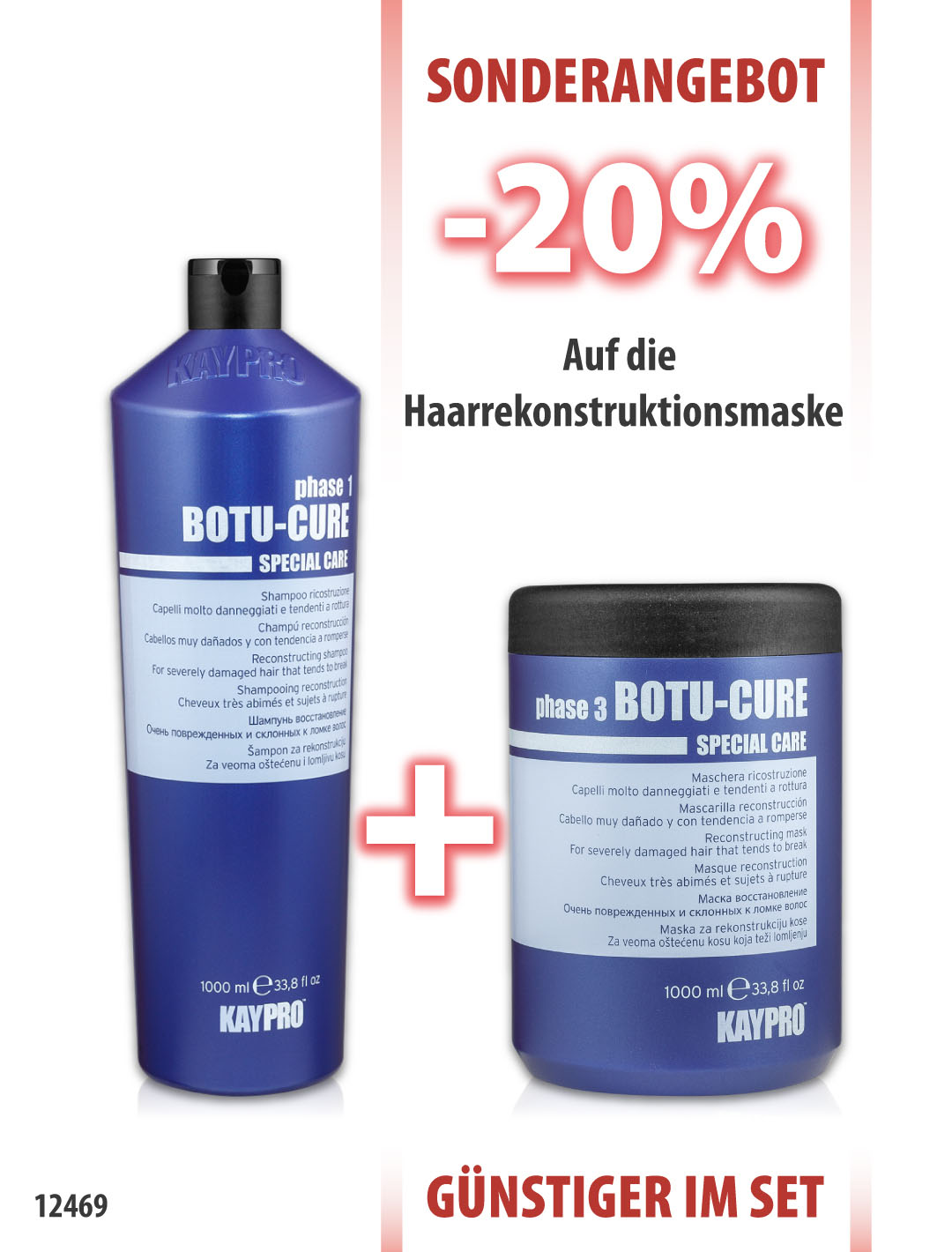 KayPro Botu Cure Shampoo 1000 ml + Maske 1000 ml