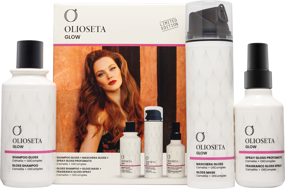Olioseta Glow Set Shampoo 250 ml + Maske 200 ml + Spray 150 ml