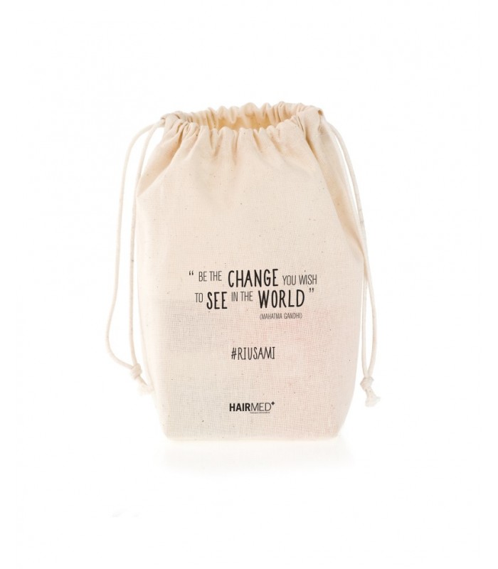 HAIRMED Kosmetiktasche aus Baumwolle mit Reißverschluss