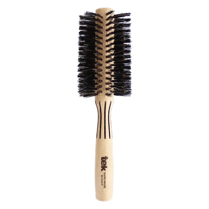 tek Round Brush with Reinforced Boar Hair Bristles - 60mm