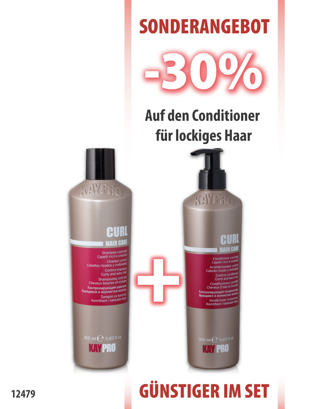 KayPro Curl Shampoo 350ml + Conditioner 350ml