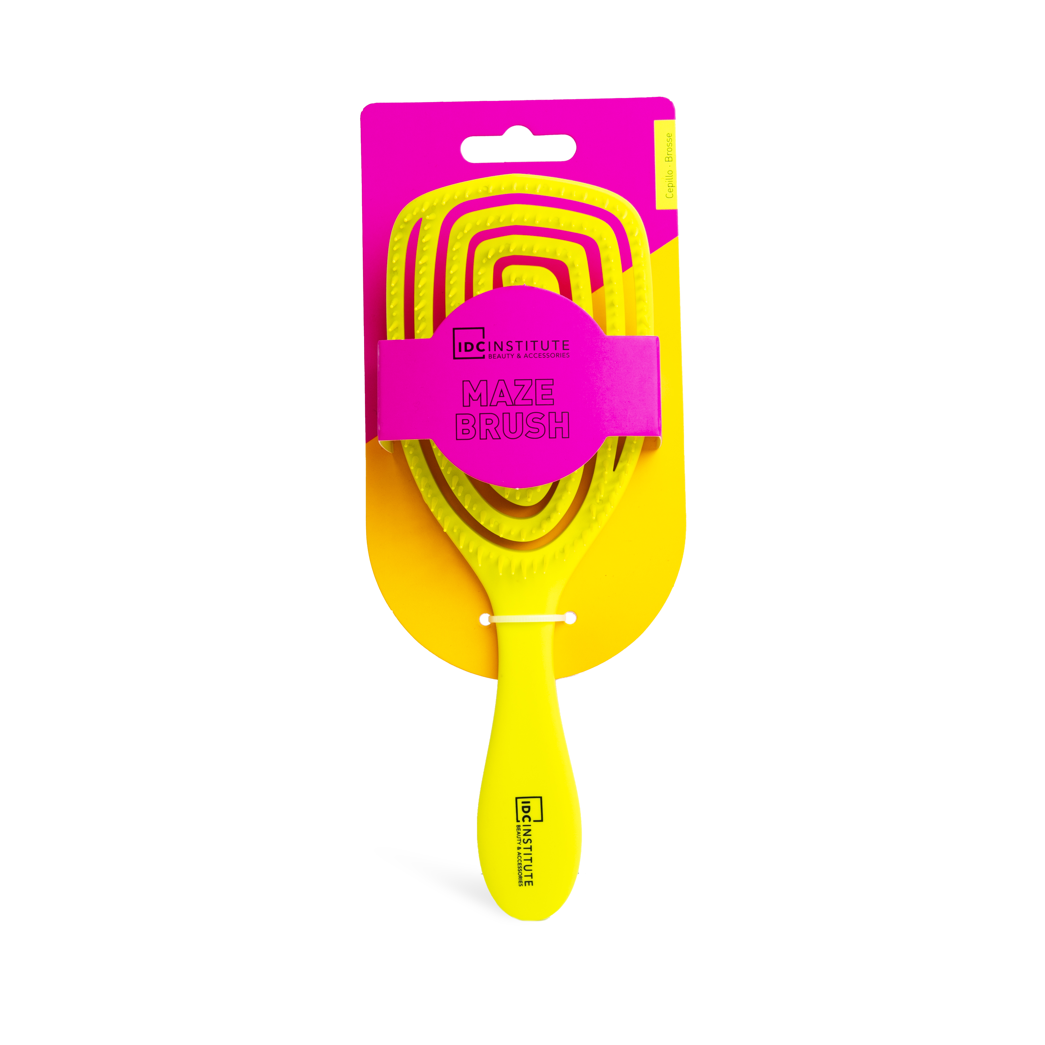 IDC Institute Neon Maze Brush Yellow