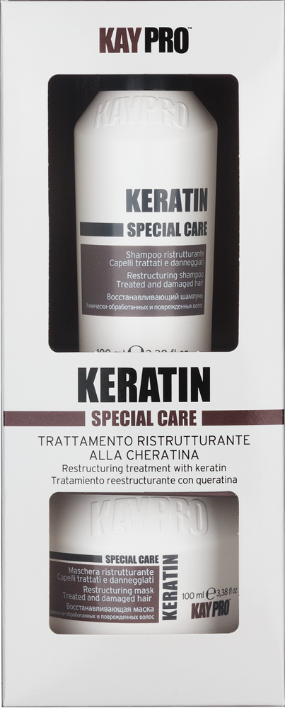 KayPro Set aus Keratin-Shampoo 100 ml + Maske 100 ml