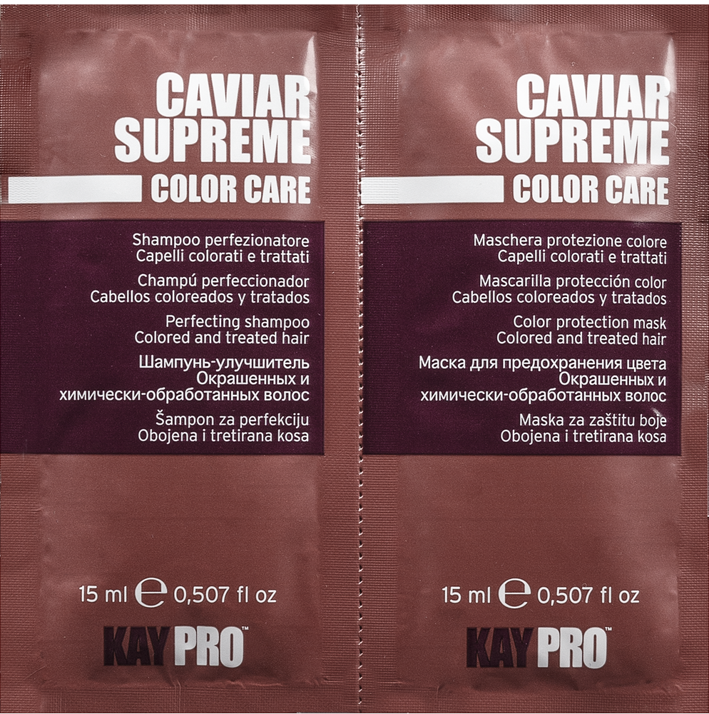 KayPro Caviar Set Shampoo + Maske für gefärbtes Haar 15+15 ml