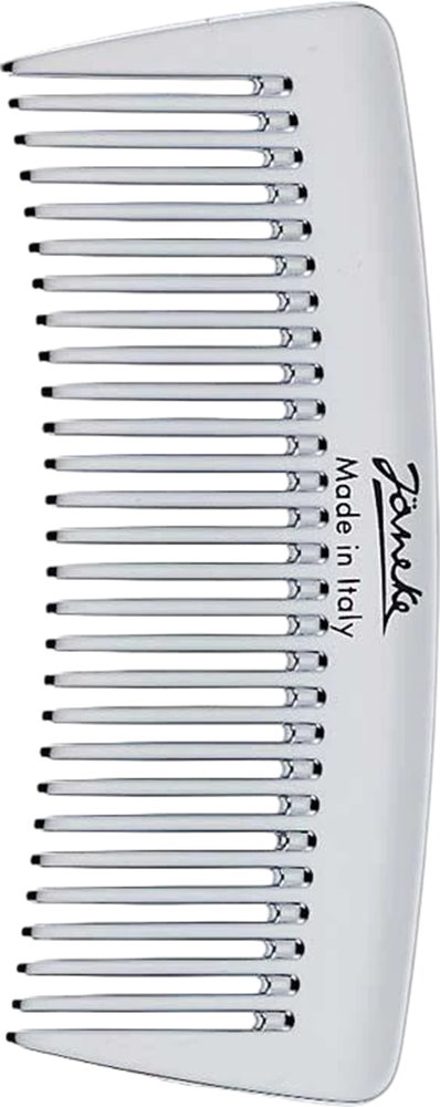 JANEKE Wide-teeth Styling Comb, silver