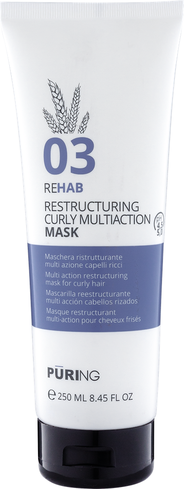 PURING 03 REHAB Restrukturierende Multiaktive Maske für Lockiges Haar