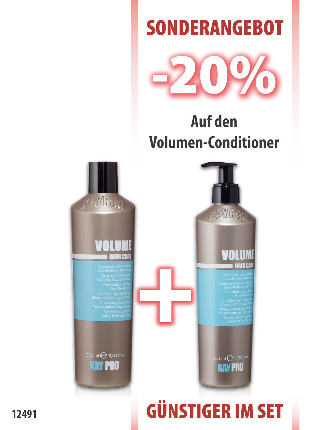 KayPro Volumen Shampoo 350ml + Conditioner 350ml