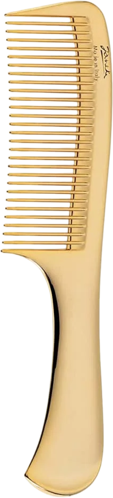 JANEKE Wide-teeth Comb With Handle, gold