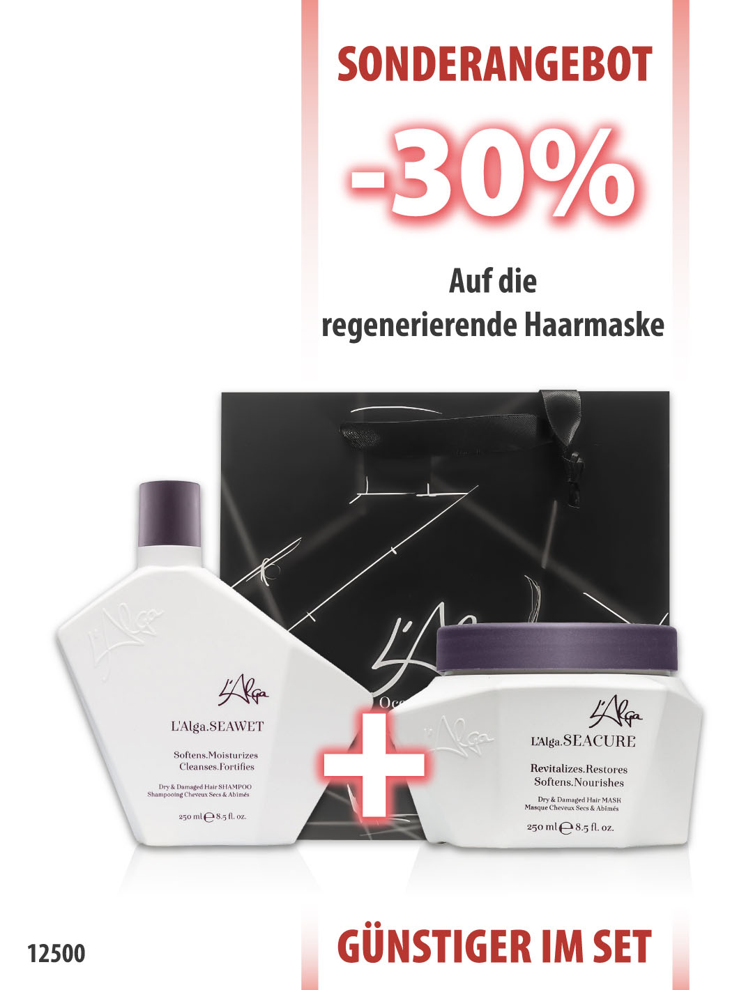 L'Alga SeaWet Shampoo 250 ml + SeaCure Maske 250 ml