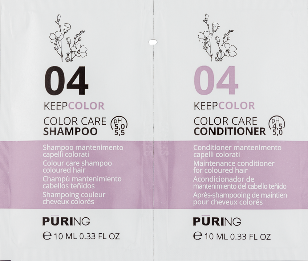 PURING 04 KEEPCOLOR Shampoo+Conditioner 10ml+10ml