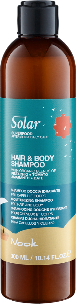 Nook SOLAR Feuchtigkeitsspendendes Shampoo für Körper und Haar