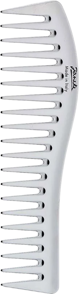 JANEKE Wavy Comb For Gel Application, silver