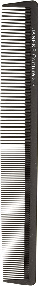 JANEKE Carbon Fiber Sparse-Fine Ripple Comb Black
